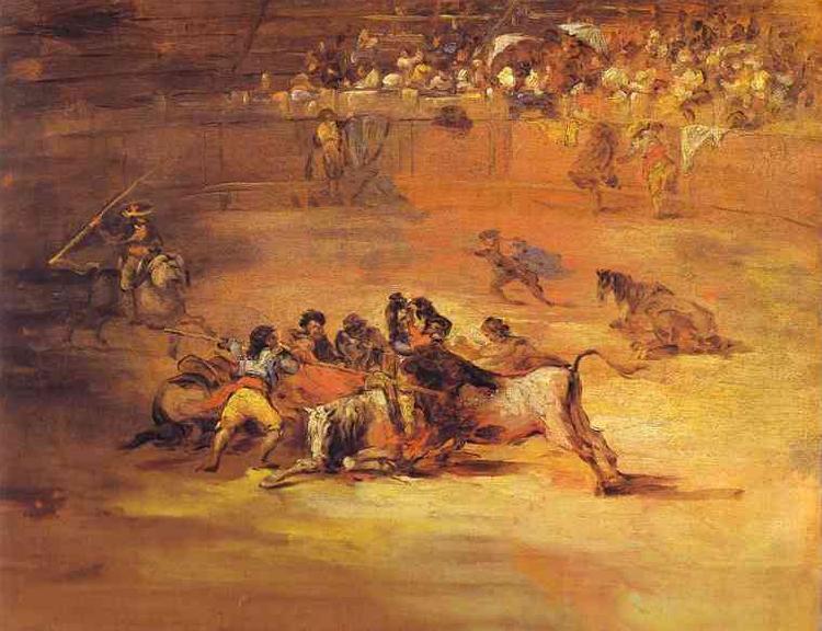 Francisco Jose de Goya Scene of Bullfight Germany oil painting art